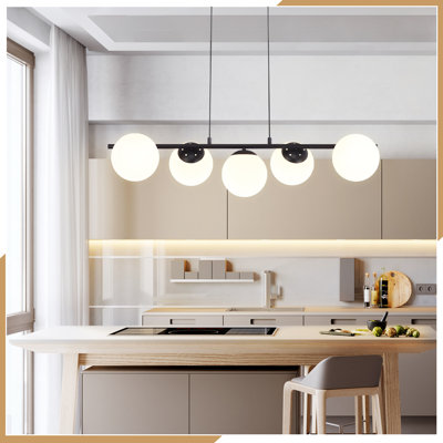 Sollis 5-Light Kitchen Island Pendant Light