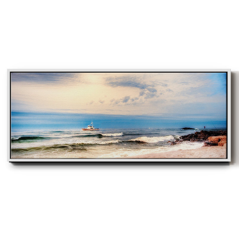 Cap sur la mer - Toile encadrée, H 12 po x l 30 po
