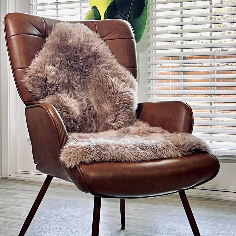 1 Pelt Genuine Sheepskin Rug 2x3 Ft(taupa)