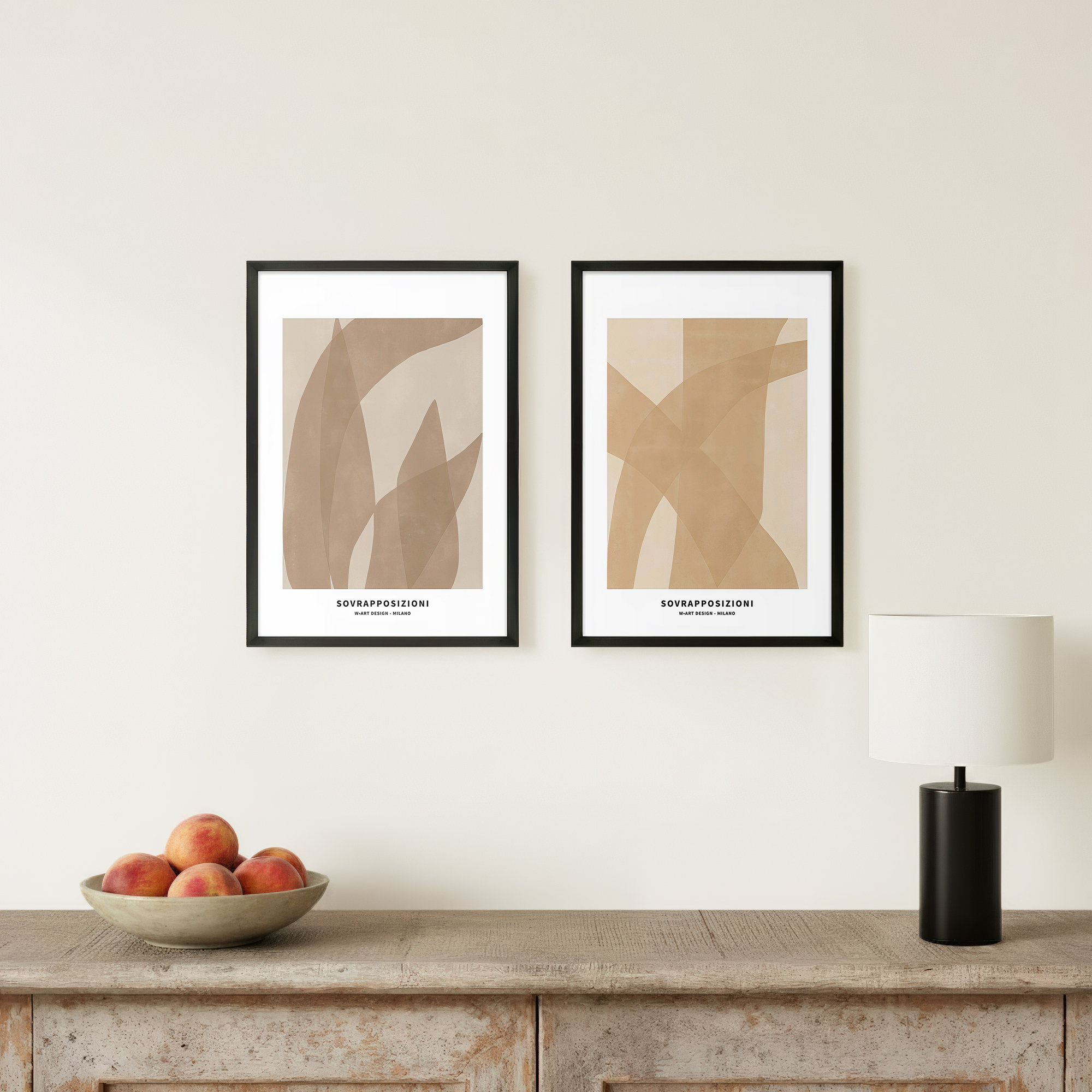 Marine Flora 1 And 2, 10" H x 7" W x 1.25" D, Black