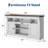 Farmhouse TV Stand for TVs up to 65", Entertainment Center with Open Storage & Adjustable Shelves, Media Console with Cabinet Doors, Rustic Woodgrain TV Cabinet for Living Room & Bedroom
