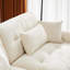 Fauteuil rembourré en velours avec accoudoirs et 1 coussin-665393938