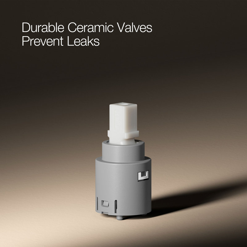 Riff Centerset Bathroom Sink Faucet, 1.2 GPM, Brushed Moderne Brass