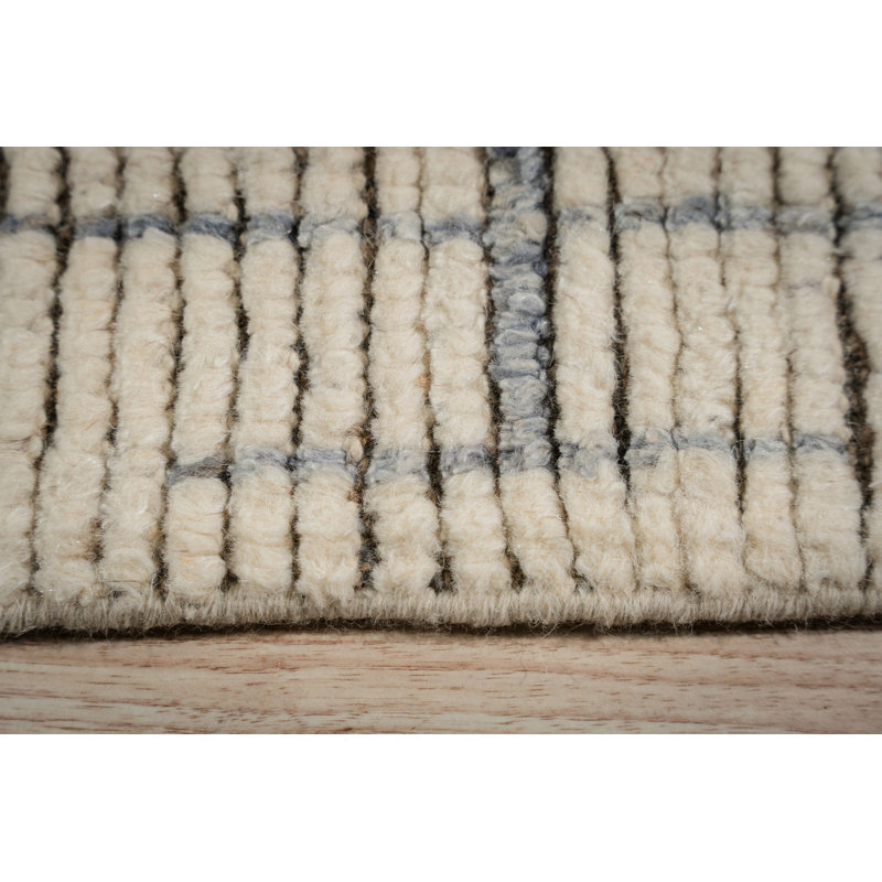 Marrakech Ivory Echoform Hand-Knotted Rug