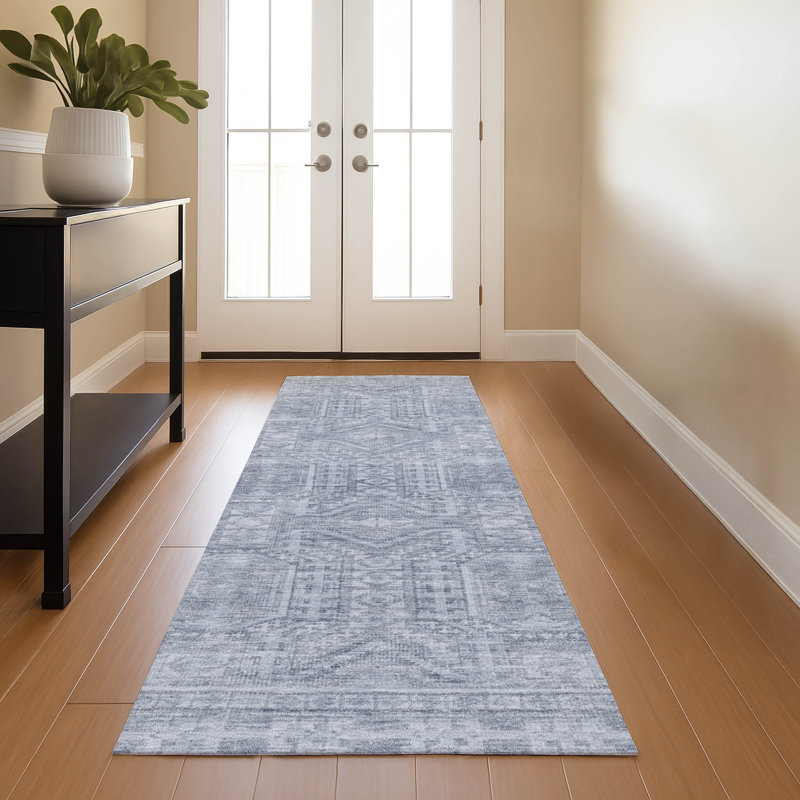 Premium Machine Washable Ashlynn Border Rug, Runner 2'3" x 7'6"