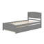 Lit plate-forme avec lit gigogne-359531897