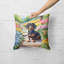 Dachshund Spring Path Throw Pillow-99813838