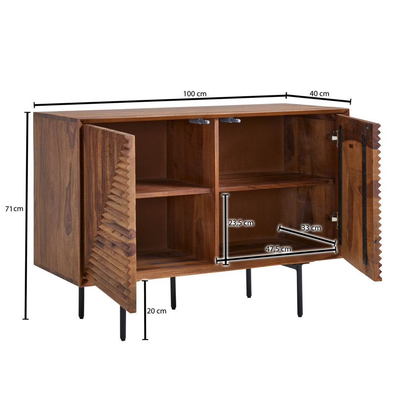 Gromwell 100cm Solid Wood Sideboard