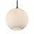 1 - Light Ribbed Frosted Glass Globe Pendant Light-73764690