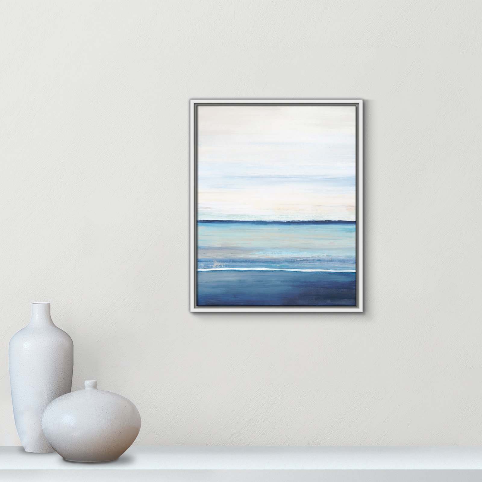 Emmit "Distant Whispers" Print by Filippo Ioco, 21.5" H x 17.5" W x 2" D, White Framed Canvas