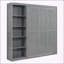 Grand lit escamotable mural avec tablettes-231557820