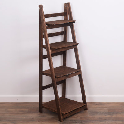Tablette échelle en bois