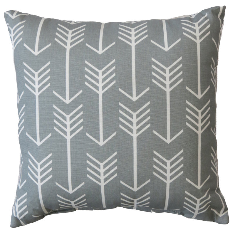 Alcazar Arrows Cotton Reversible Throw Pillow