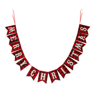 Plaid Banner 105'' Novelty Garland Garland