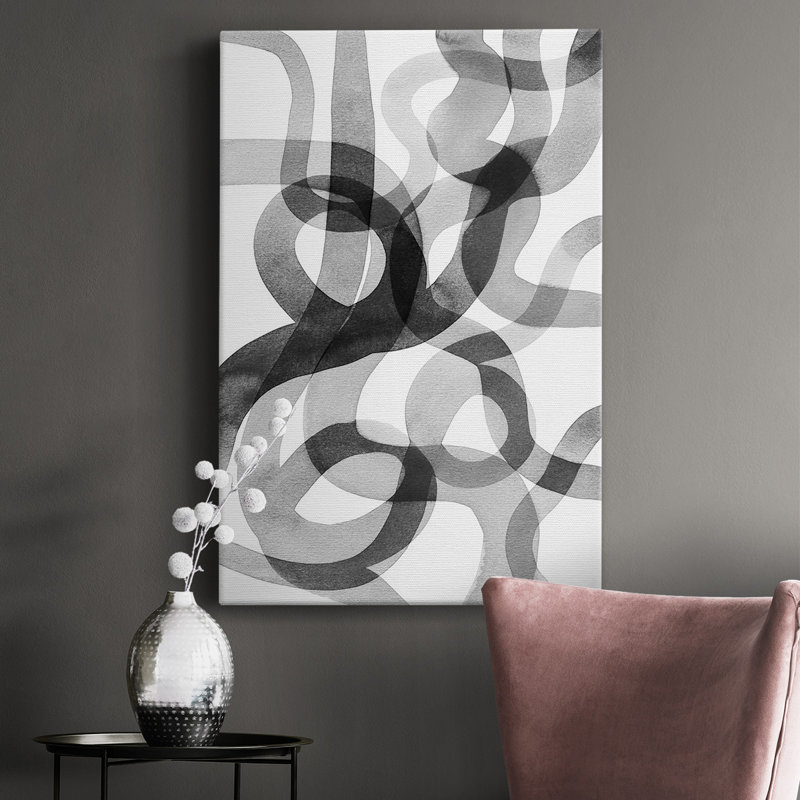 Méandre I - impression sur toile tendue, H 18 po x l 12 po x P 1 po