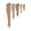 Grand corbeau en bois d'acanthe massif sculpté à la main 24 po x 6-7 / 8 po x 3-1 / 2 po-75104894