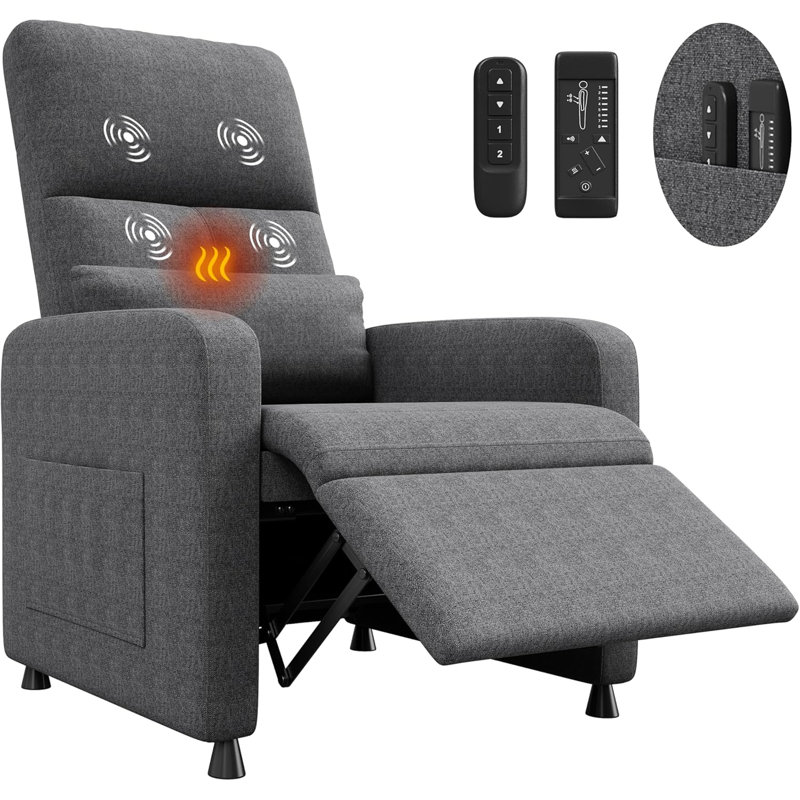 Upholstered Armchair, Grey
