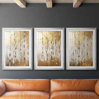 ABSTRACT Series CMLI - Impression encadrée sur mesure de qualité supérieure - 3 pièces