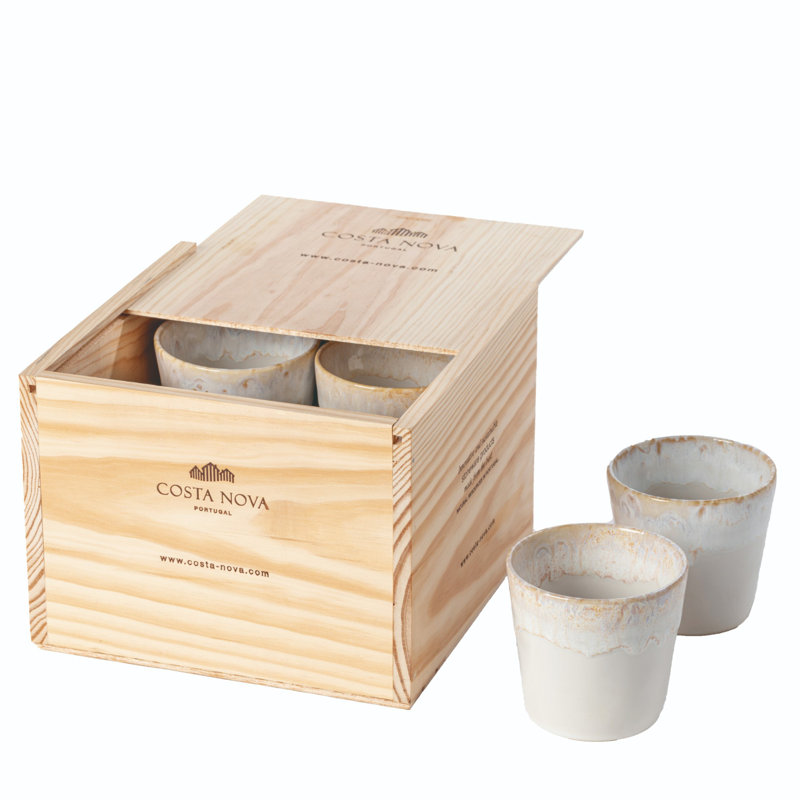 Grespresso Stoneware Espresso Cup, Cloud White