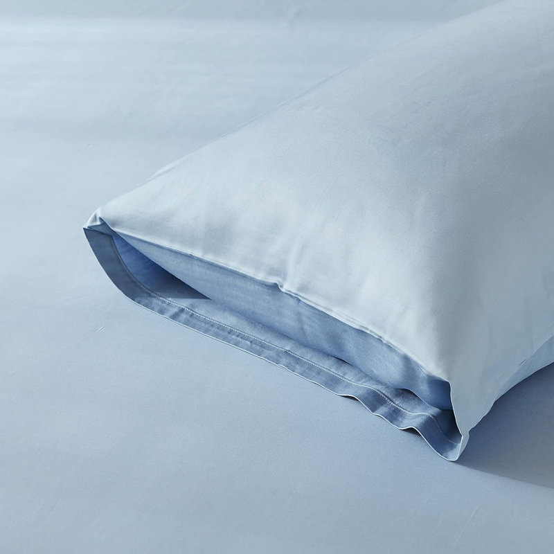 Ensemble de 2 taies d'oreiller 100% rayonne de bambou avec fermeture à enveloppe Cooling, Taies d'oreiller pour grand lit