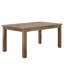 Rectangulaire, table de salle à manger, finition naturelle, placage de pin, pièce, sièges 4, placage rectangulaire classique au fini transitionnel simple pour 38 "x 66" 30 "h, routine d'installation