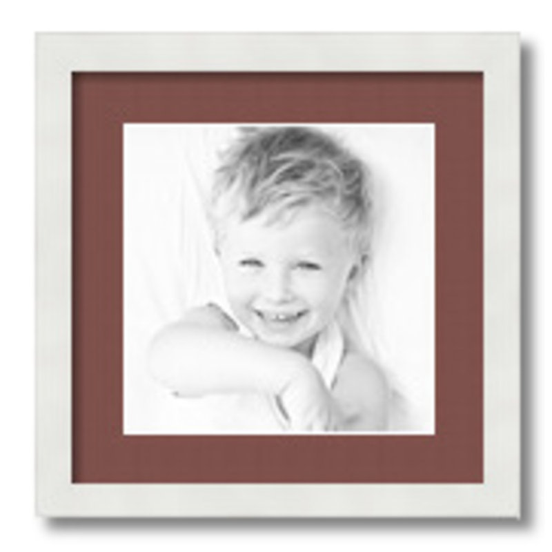 ArtToFrames White Matte Picture Frame with Mat