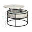 Rothwell Lift Top  Coffee Table ,Extendable Round Cocktail Table-772207710-772208951-783565090
