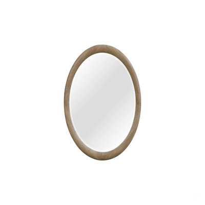 Miroir rond English Oak