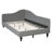 Twin Size L-Shaped Linen Daybed, With Solid Wood Legs-361574704-361574710