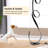 Modern 56'' Black LED Novelty Floor Lamp with Remote Control 