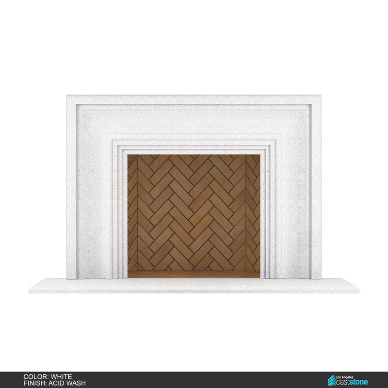 Verona Fireplace Surround, Acid Wash White
