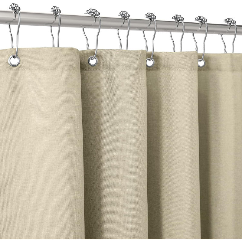 Polyester Shower Curtain, Taupe
