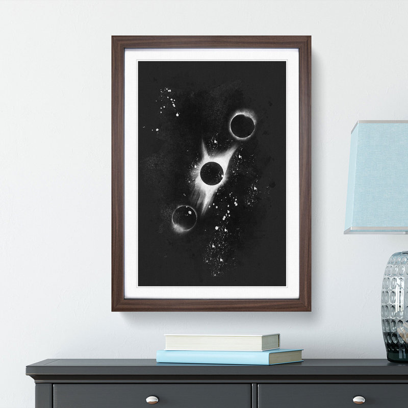 Total Eclipse of the Moon - Framed Print, 45cm H x 33cm W x 2cm D, Walnut Framed