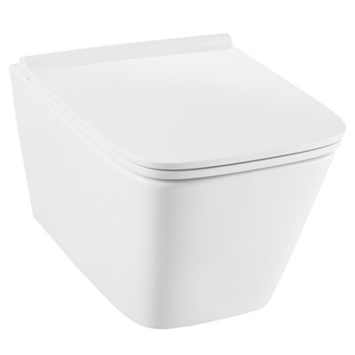 Modulus Dual-Flush Elongated Wall-Mount Toilet (Seat Included)