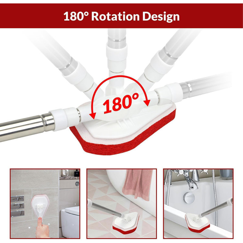 Adjustable Cleaning Brushes with Replaceable Head