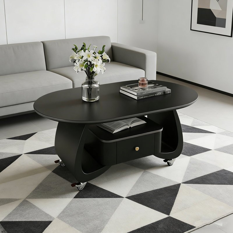 Fralick, H 17,71 po x L 39,37 po x l 19,68 po, Noir