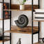 Bookshelf 5 Tiers With 4 Hooks, Triple 5 Tier Bookshelf,Bookcase Large Industrial Bookcase-1227828998