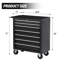 Coffre à outils à roulettes 7 tiroirs avec roulettes - Armoire à outils en acier robuste pour garage et atelier