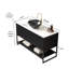Meuble-lavabo autoportant 48 po avec 3 portes et tablette ouverte 48 po