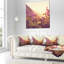 Coussin de montagne avec fleurs mauves - imprimé floral-30721826-30721830