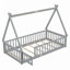 Tent-Shaped Floor Bed, With Guardrails-1043397041-1043397055