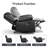 Jepum 40.9" W Top Grain Leather Recliner-1965198275