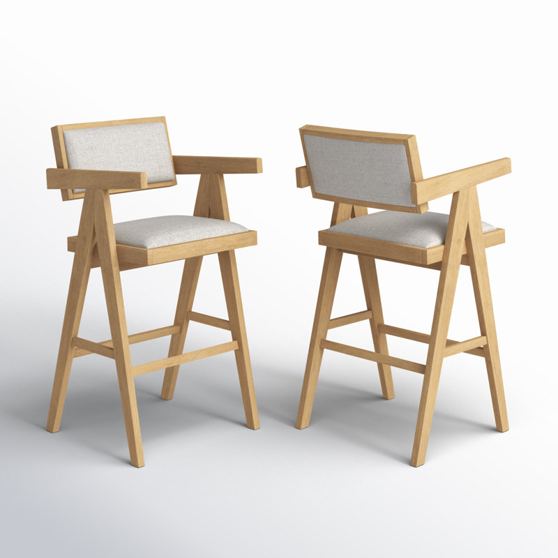 Ches 26" Counter Stool, Light Walnut