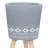 S/2 10/12" DIAMOND PLANTER W/ WOOD LEGS(KD)