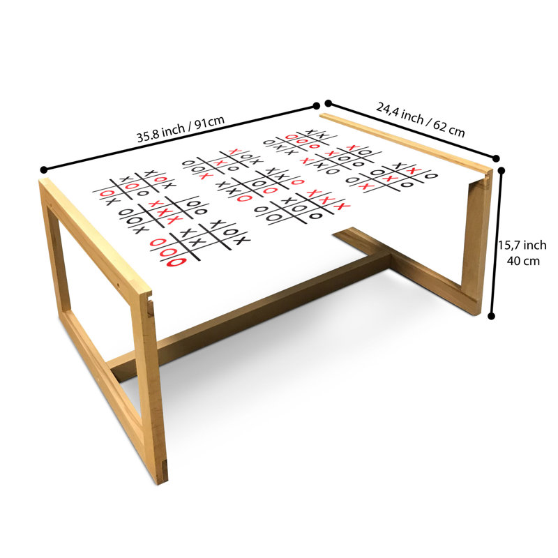Jamary Sled Coffee Table, 90cm H x 62cm W x 40cm D
