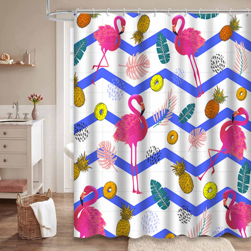 Rideau de douche imperméable avec 12 crochets, L 72 po x l 84 po