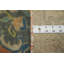 Tapis oriental fait à la main orange en laine orange 5 x 6