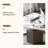 Gray + Coffee + Gold Rectangular Sintered Stone + Manufactured Wood + Stainless Steel with 3 drawers desk-118734289-118734291