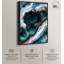 «Teal Tectonic I», art mural géode bleue par -2077016569-2077016544