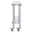 Table de travail en acier inoxydable 36 x 24 pouces avec 4 roues-1255508333